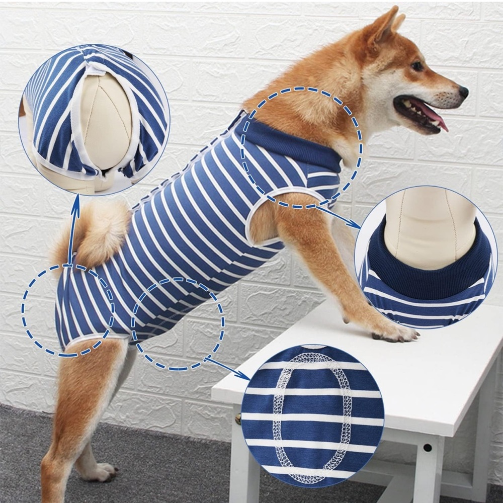Dog/ cat recovery bodysuit for abdominal wounds. Size S